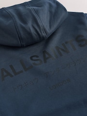smALLSAINTS Navy Oversized Underground Pullover Hoodie - Image 7 of 8