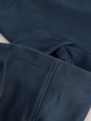 smALLSAINTS Navy Oversized Underground Pullover Hoodie - Image 8 of 8