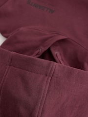 smALLSAINTS Burgundy Red Underground Oversized Pull-Over Hoodie - Image 11 of 11