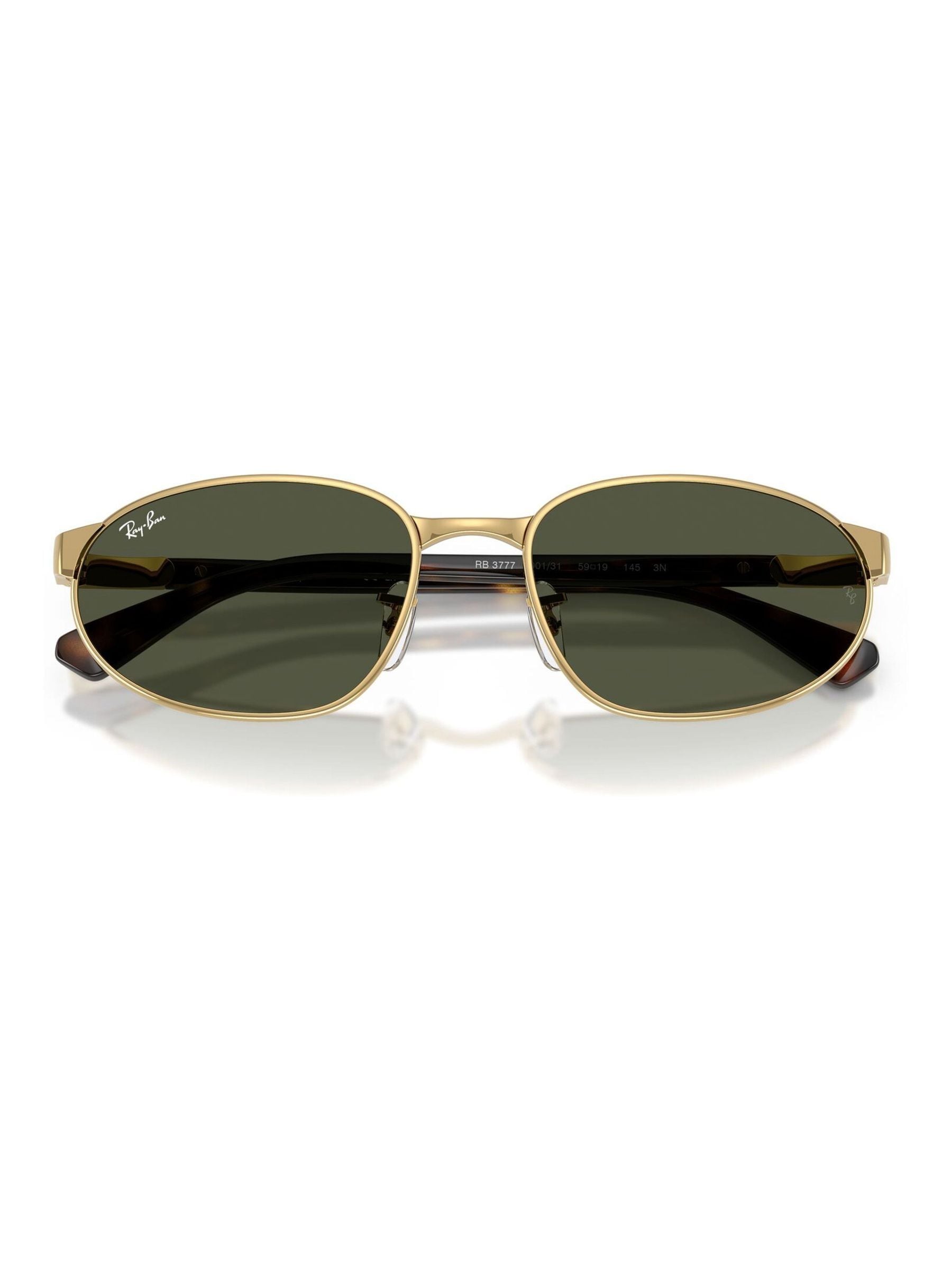 Ray-Ban Ray Ban 3777 Round Sunglasses, Gold, Men - Image 5