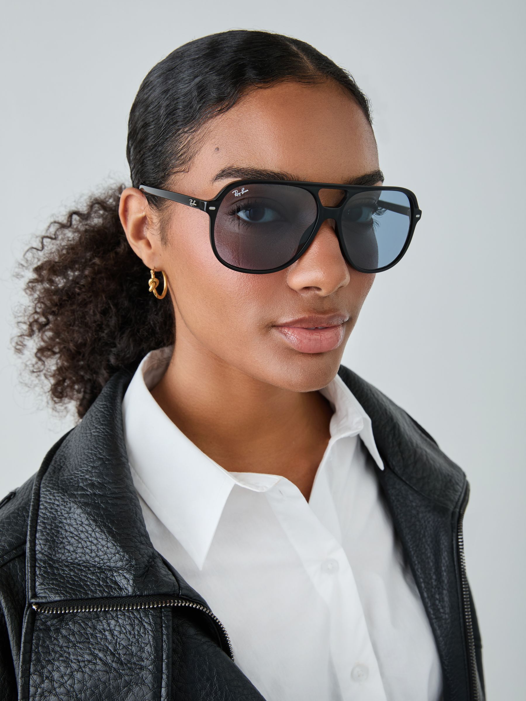 Ray-Ban Unisex Sunglass Bill Summer Capsule - Frame color: Black, Lens color: Blue - Image 7