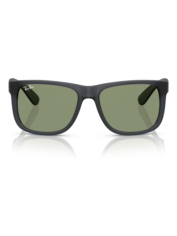 Ray Ban Grey Justin Square Sunglasses - Image 1 of 5
