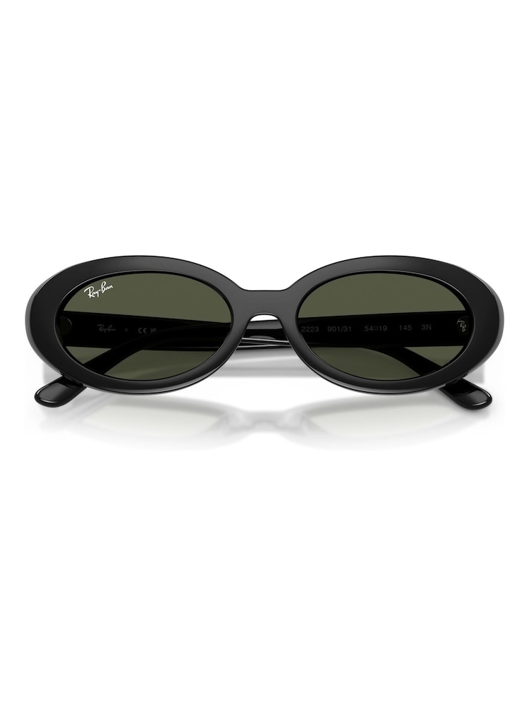 Ray Ban Black 0Rb2223 Oval Sunglasses - Image 4 of 4