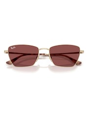 Ray Ban Gold RB3783 Irregular Sunglasses - Image 4 of 5