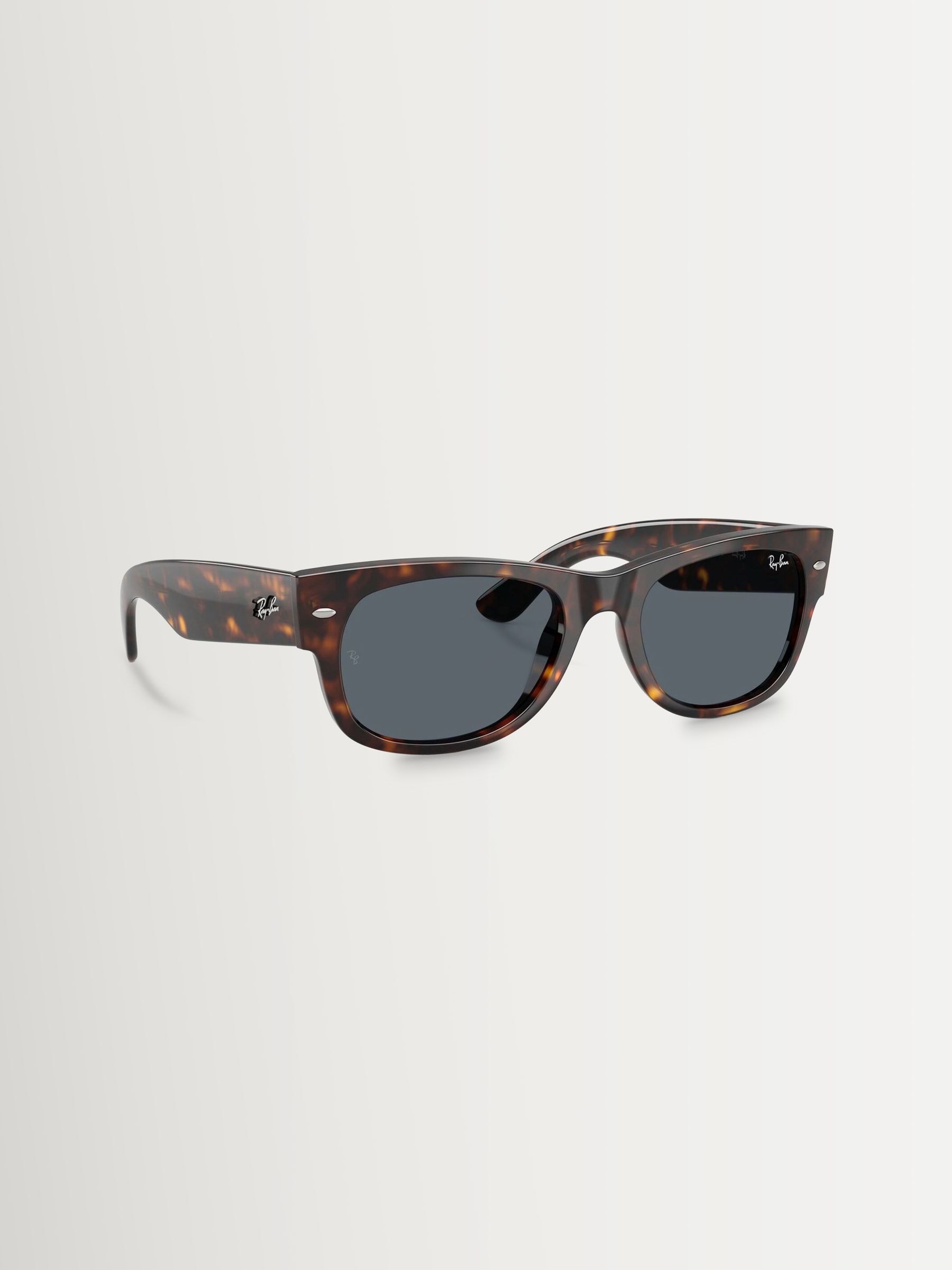 Ray-Ban Mega Wayfarer Ii RB0832S, Havana Sunglasses Blue lenses, Mojo Glasses - Image 5