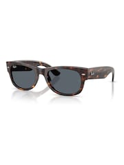 Ray Ban Brown Mega Wayfarer Li Square Sunglasses - Image 3 of 5