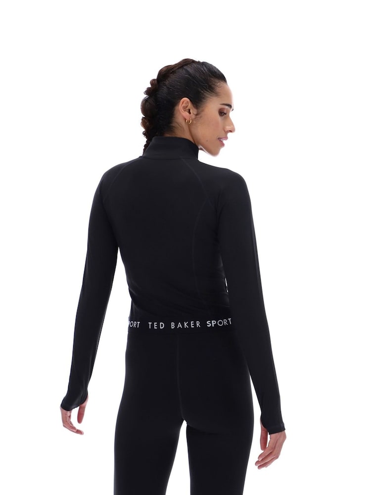 Ted Baker Sport Marie Essentials Cropped Zip Up Jacket - Image 2 of 4