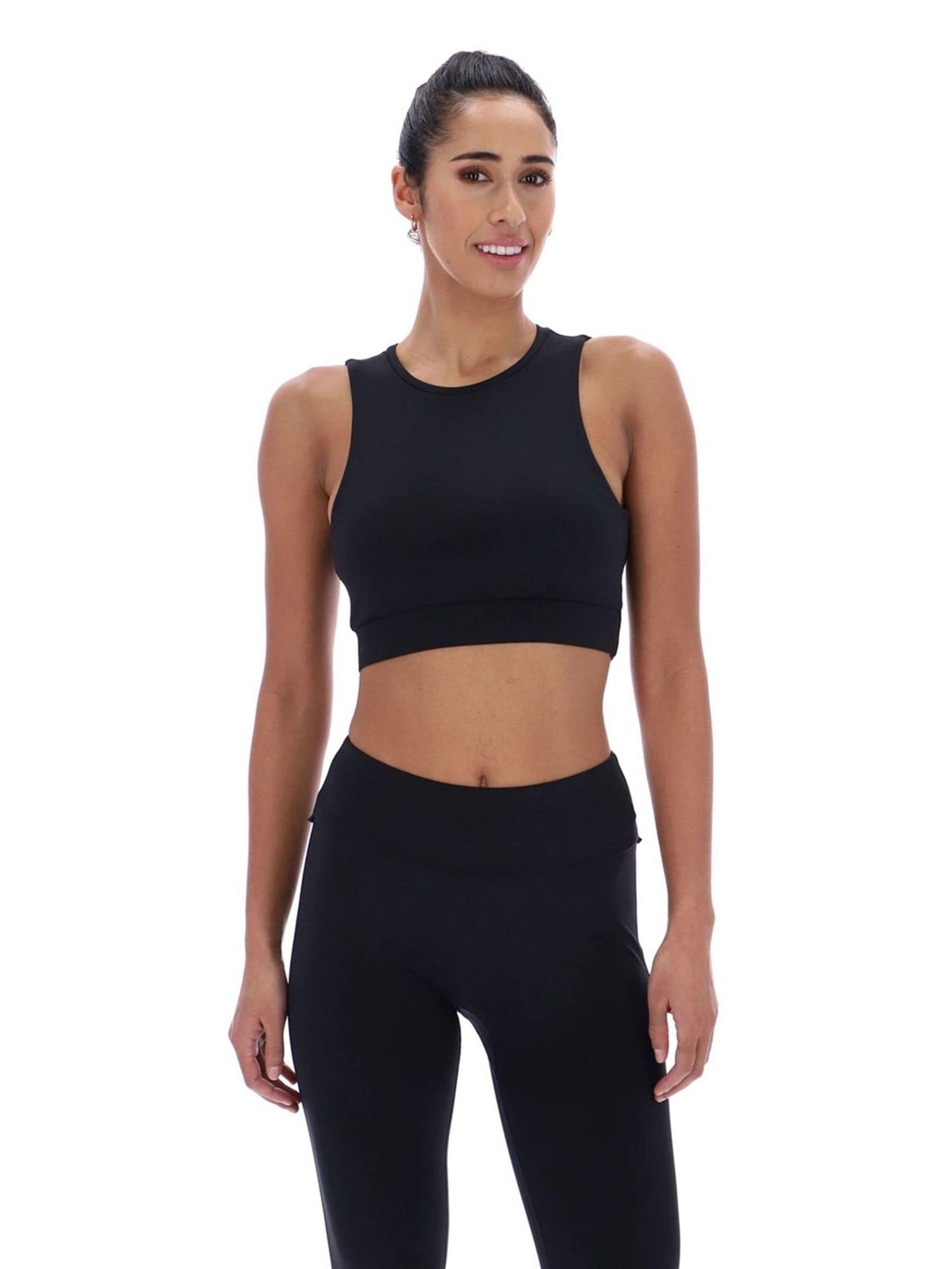 Ted Baker Women's Black Aria Ruffle Yoga Bra In | Size: Large - Image 2