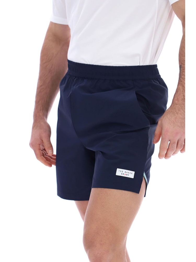 Ted Baker Sport Blue Theodore Tennis Shorts - Image 3 of 3