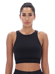 Ted Baker Sport Helen Training Long Line Black Bra - Image 3 of 4