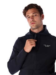 Ted Baker Sport Black Michael Essentials Zip Hoodie - Image 4 of 4