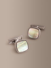 Smoke Mother Of Pearl Cufflinks - Image 2 of 4