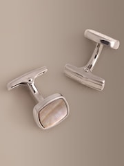 Smoke Mother Of Pearl Cufflinks - Image 3 of 4