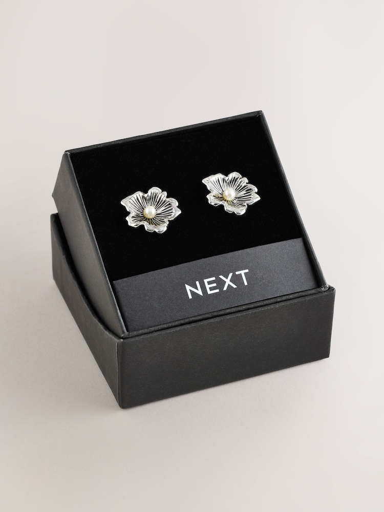 실버 - Flower Cufflinks - 5의 이미지 5