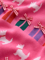 Pink Multi Dog Christmas Long Sleeve Jumper - Image 7 of 8