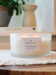 Made by Zen White Signature Scented Candle - Amber Sakura - Image 1 of 4