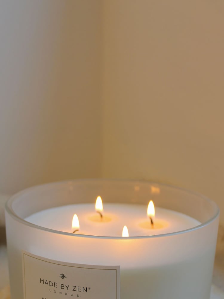 Made by Zen White Signature Scented Candle - Amber Sakura - Image 2 of 4