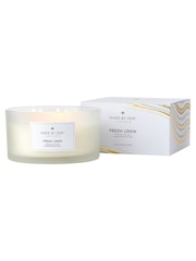 Made by Zen White Signature Scented Candle Fresh Linen - Image 1 of 5