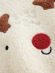 Neutral Reindeer Baby Fleece Top and Leggings Set (0mths-2yrs) - Image 10 of 13