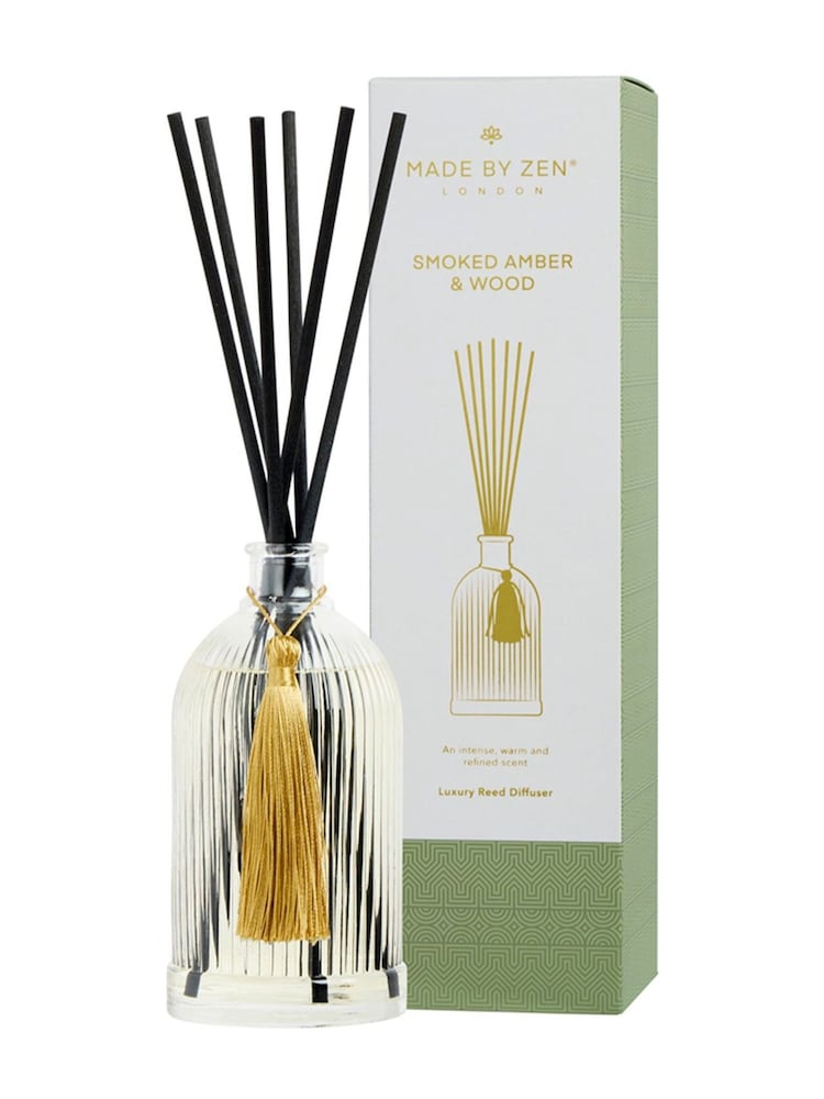 Made by Zen White Riad Reed Diffuser - Smoked Wood & Amber - Image 4 of 4
