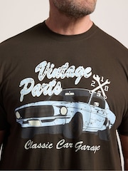 BadRhino Big & Tall Brown Vintage Parts Delicioso T-Shirt - Image 4 of 6