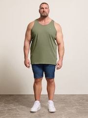 BadRhino Big & Tall Green Falcon Singlet Vests 3 Pack - Image 3 of 9