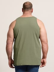 BadRhino Big & Tall Green Falcon Singlet Vests 3 Pack - Image 4 of 9