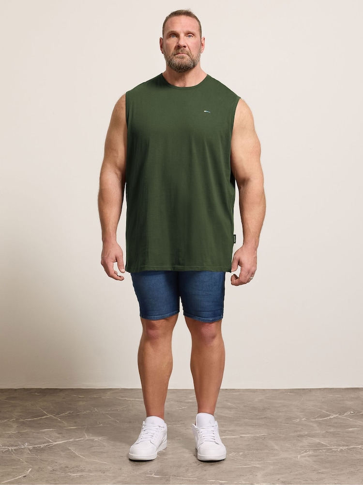 BadRhino Big & Tall Black Long Muscle Vests 5 Pack - Image 2 of 6