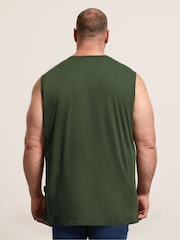 BadRhino Big & Tall Black Long Muscle Vests 5 Pack - Image 3 of 6