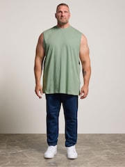 BadRhino Big & Tall Dark Green Long Muscle Vest - Image 3 of 10