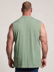 BadRhino Big & Tall Dark Green Long Muscle Vest - Image 4 of 10