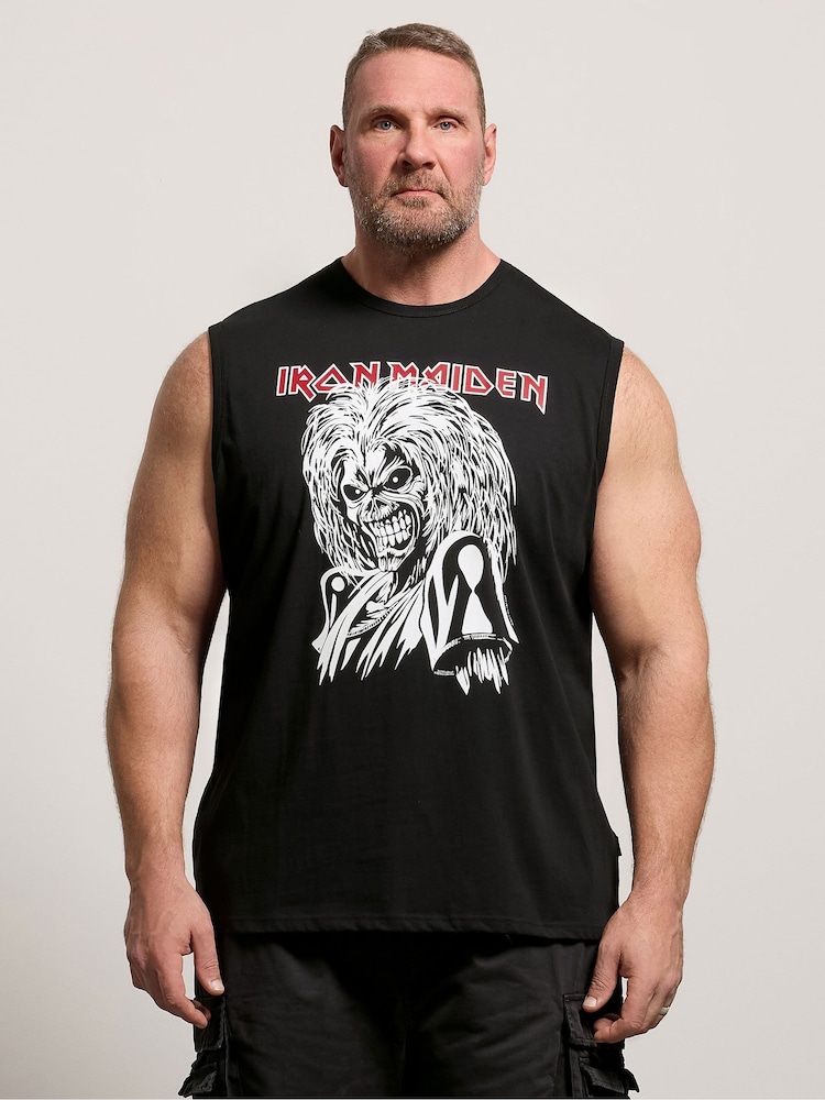 BadRhino Big & Tall Black Iron Maiden Muscle Vest - Image 1 of 6