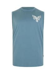 BadRhino Big & Tall Blue Eagle Muscle Vest - Image 6 of 7