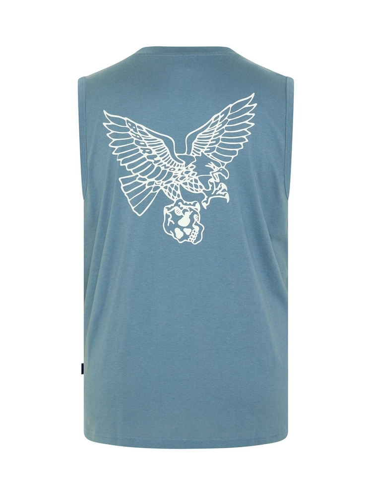 BadRhino Big & Tall Blue Eagle Muscle Vest - Image 7 of 7