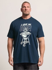 BadRhino Big & Tall Blue Long My BBQ T-Shirt - Image 1 of 6