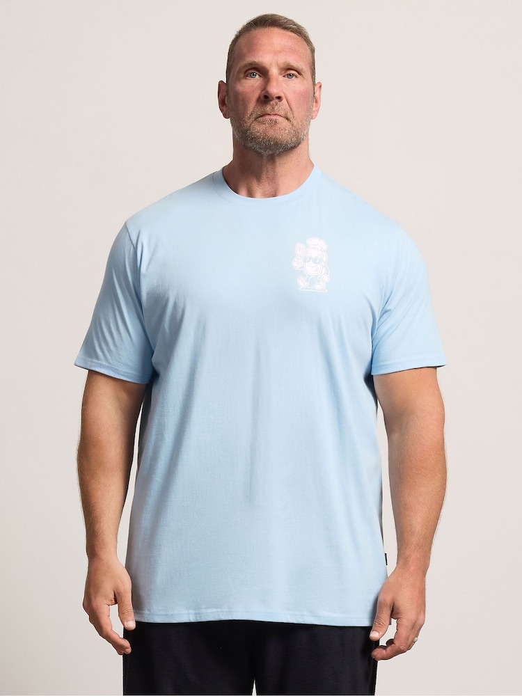 BadRhino Big & Tall Blue Long Meat Grill T-Shirt - Image 1 of 7 BadRhino Big & Tall Blue Long Meat Grill T-Shirt - Image 1 of 7