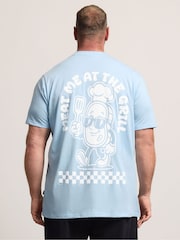 BadRhino Big & Tall Blue Long Meat Grill T-Shirt - Image 3 of 7