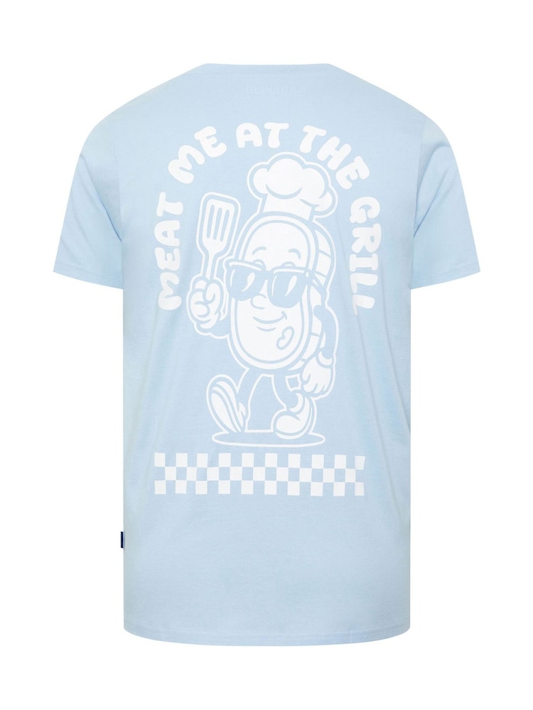 BadRhino Big & Tall Blue Long Meat Grill T-Shirt - Image 7 of 7 BadRhino Big & Tall Blue Long Meat Grill T-Shirt - Image 7 of 7