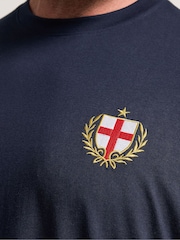 BadRhino Big & Tall Blue Long England T-Shirt - Image 4 of 6