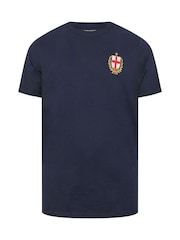 BadRhino Big & Tall Blue Long England T-Shirt - Image 5 of 6