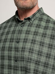 BadRhino Big & Tall Green Checked Short Sleeve Shirt - Image 4 of 6