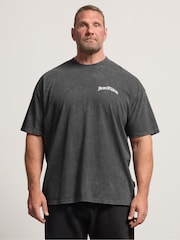 BadRhino Big & Tall Grey IronRhino Acid Wash Old Eng T-Shirt - Image 1 of 7
