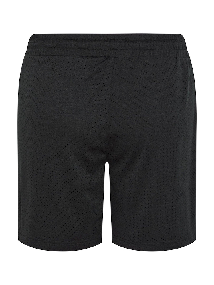 BadRhino Big & Tall Black Plain Mesh Shorts - Image 6 of 6 BadRhino Big & Tall Black Plain Mesh Shorts - Image 6 of 6