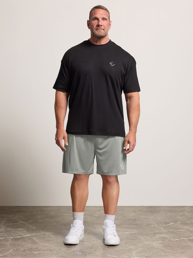 BadRhino Big & Tall Grey IronRhino Lightweight Active Shorts - Image 2 of 6 BadRhino Big & Tall Grey IronRhino Lightweight Active Shorts - Image 2 of 6