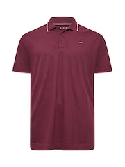 BadRhino Big & Tall Red Tipped Polo Shirt - Image 5 of 6