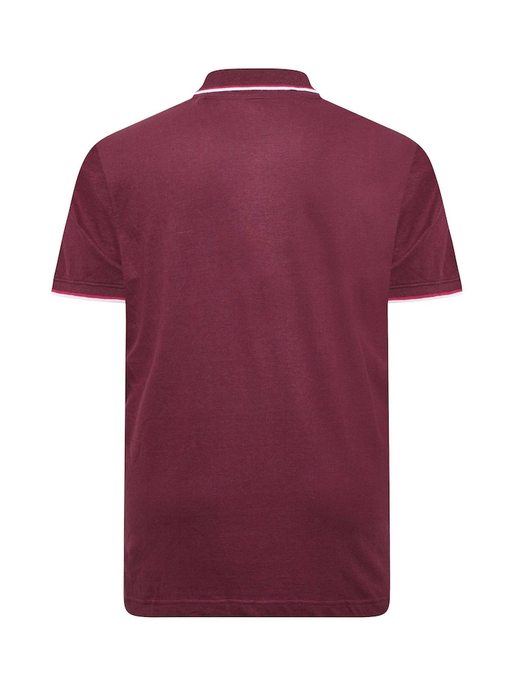 BadRhino Big & Tall Red Tipped Polo Shirt - Image 6 of 6