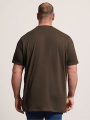 BadRhino Big & Tall Brown Long Vintage Parts Delicioso T-Shirt - Image 3 of 6