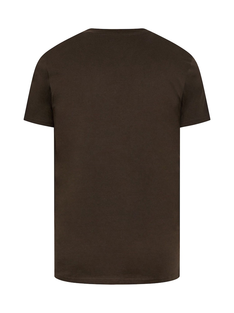 BadRhino Big & Tall Brown Long Vintage Parts Delicioso T-Shirt - Image 6 of 6 BadRhino Big & Tall Brown Long Vintage Parts Delicioso T-Shirt - Image 6 of 6