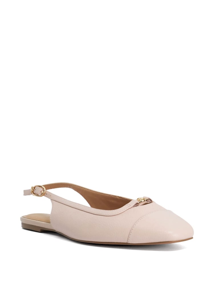 Dune London Pink Wide Fit Hanna Ballet Pumps - Image 2 of 5