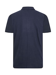 BadRhino Big & Tall Blue Revere Neck Slub Shirt - Image 6 of 6